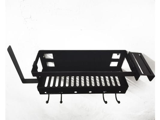 Rostbeständiger Metall Wandmontierter Organisator für die Küche