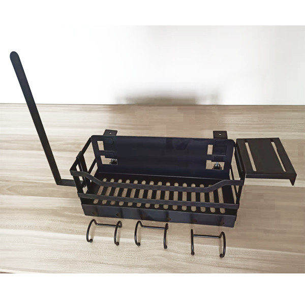 Rostbeständiger Metall Wandmontierter Organisator für die Küche